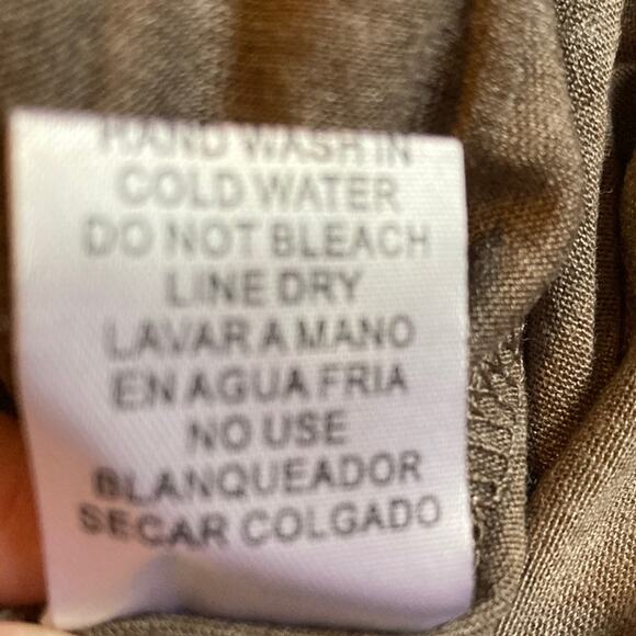 NWT Casual Lightweight Side Slit Dress w/ Pockets MOCHA Size: Small - Picture 4 of 8